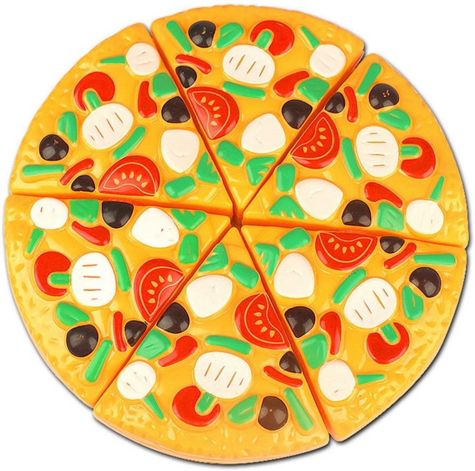 JUNGEN Kitchen and Food Toys for Kids Sectile Pizza (Pizza--1-piece)