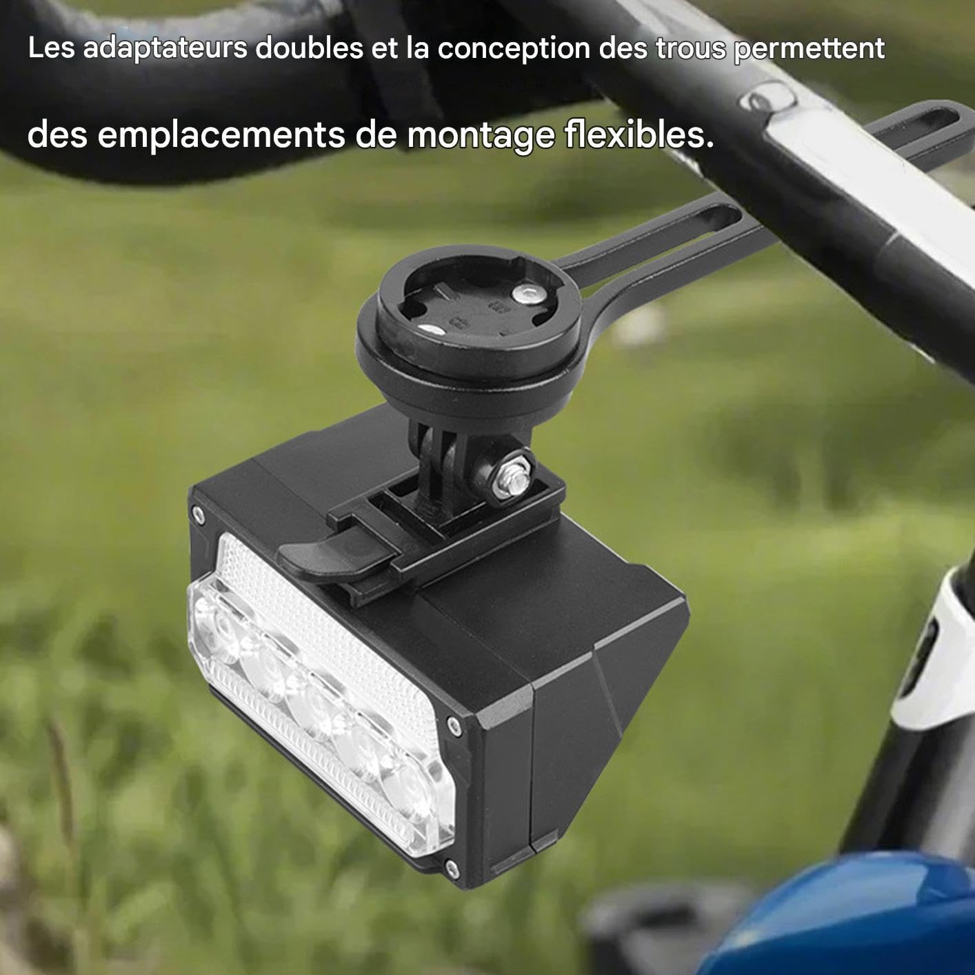 Faro Ricaricabile da Bici Luce Impermeabile Facile Montaggio per | Luce da Ciclismo ad Alta Luminosità per Guida Notturna e Forniture per Ciclismo, Escursioni, Campeggio e Viaggi