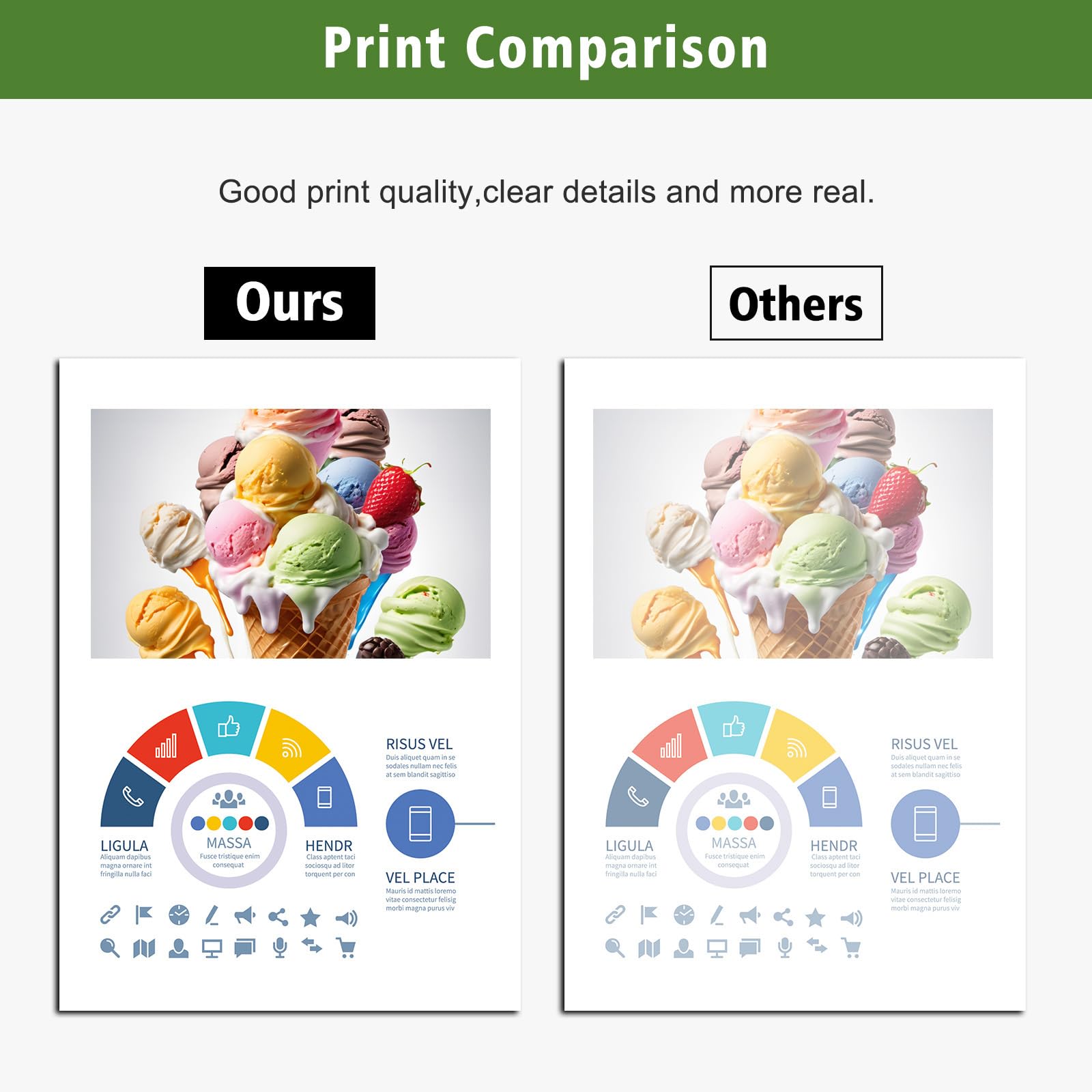 GREENPRINT Set de 6 Couleurs Bouteilles d'encre EPT114 Recharge Multipack Compatible pour ET-8500 ET-8550 Imprimante Ink Tank (Lot de 6, BK/PBK/C/M/Y/GY)