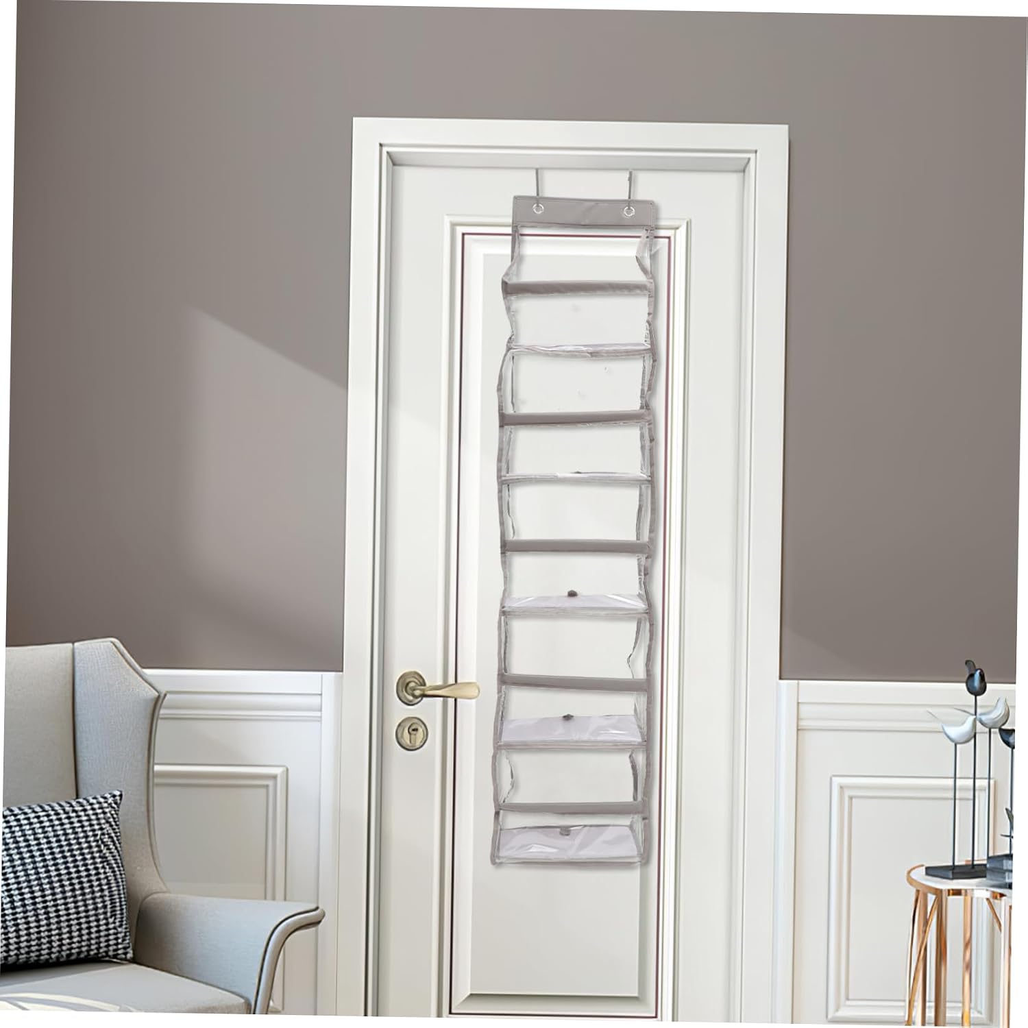 Levemolo Door Shoe Organizer Storage Hanging Bag PVC Wall Hanging Bag Lightweight and Stylish
