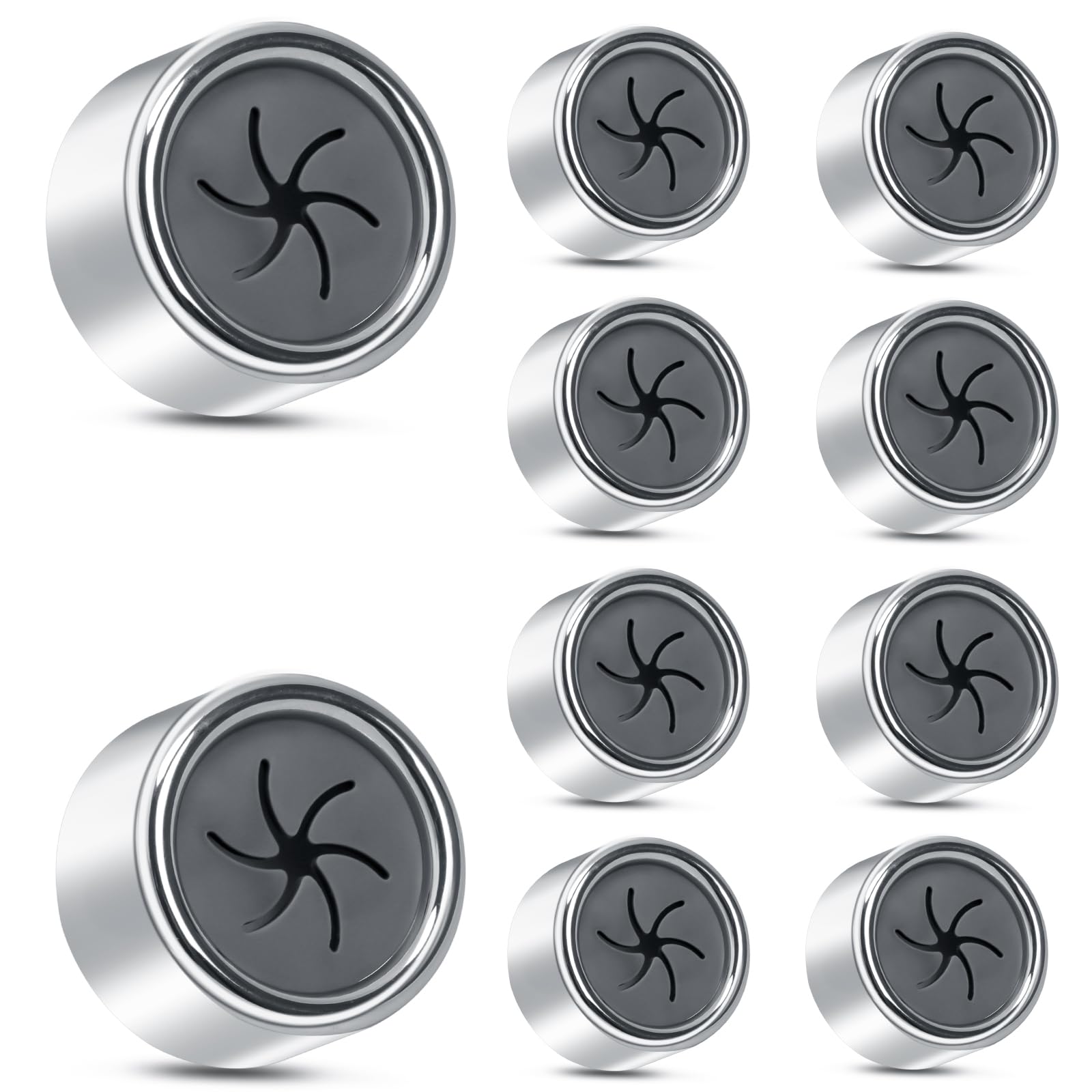 Alyvisun 10 Stück Selbstklebend Geschirrtuchhalter, Runden Küche Handtuchhalter zum Kleben, ABS Handtuchhaken Ohne Bohren, Geschirrhandtuchhalter für Küche und Bad