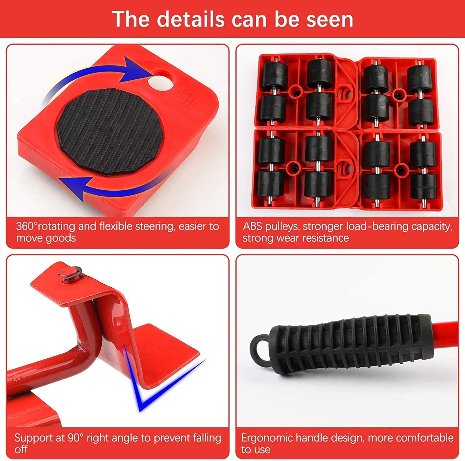 Aider Furniture Lifter/Shifter ToolFurniture Shifting Tool Heavy Furniture Appliance Lifter and Mover Tool Set Easy Convenient Moving Tools Heavy Move Furniture Can Easily Lift Heavy 1