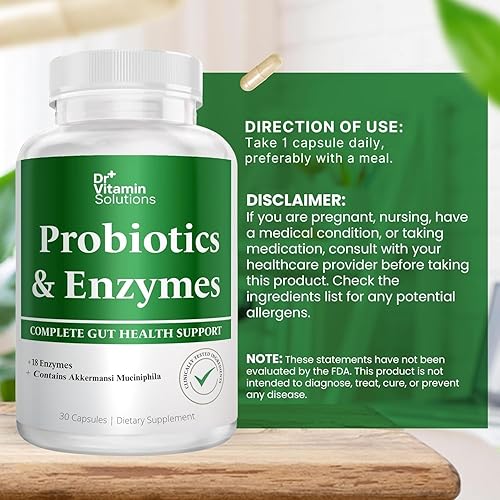 Miniatura 6 de Enzimas de apoyo GLP-1, pre y probióticos para la salud digestiva, apoyo para la pérdida de peso de berberina, Akkermansia Muciniphila para mujeres