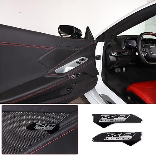 Insignia de altavoz para puerta de automóvil, emblemas para panel interior de puerta, 2 piezas, edición del 70 aniversario de aluminio, compatible