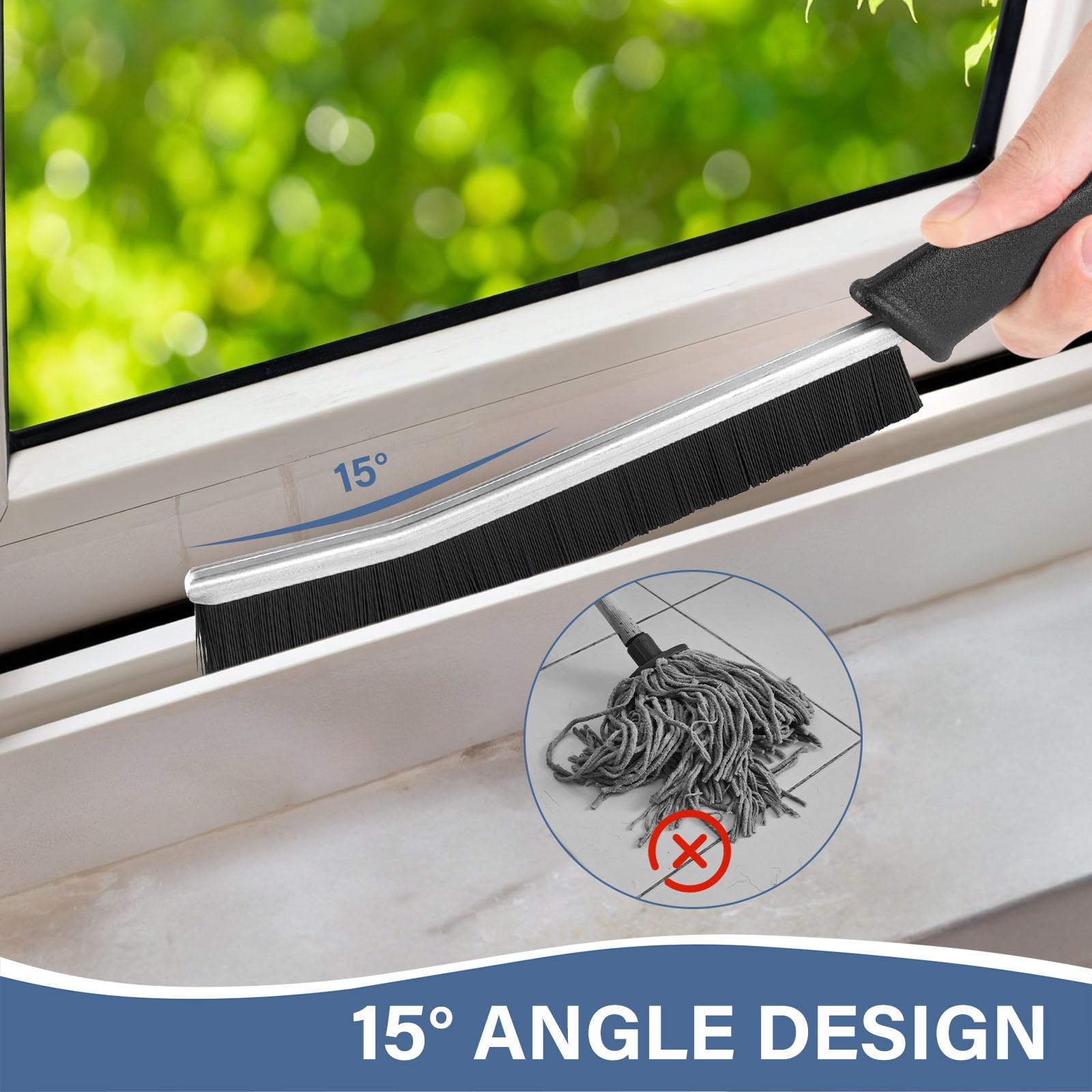 Lot De 3 Brosses à Joints Pour Carrelage - Poils Durs, Multifonctions Pour Salle De Bain, Voiture, Fenêtres