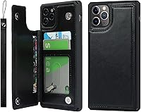 Vista 9 de Cavor Fundas tipo cartera con tarjetero para iPhone 11 Pro Max, funda para iPhone 11 Pro Max para mujeres y hombres, funda de teléfono con soporte