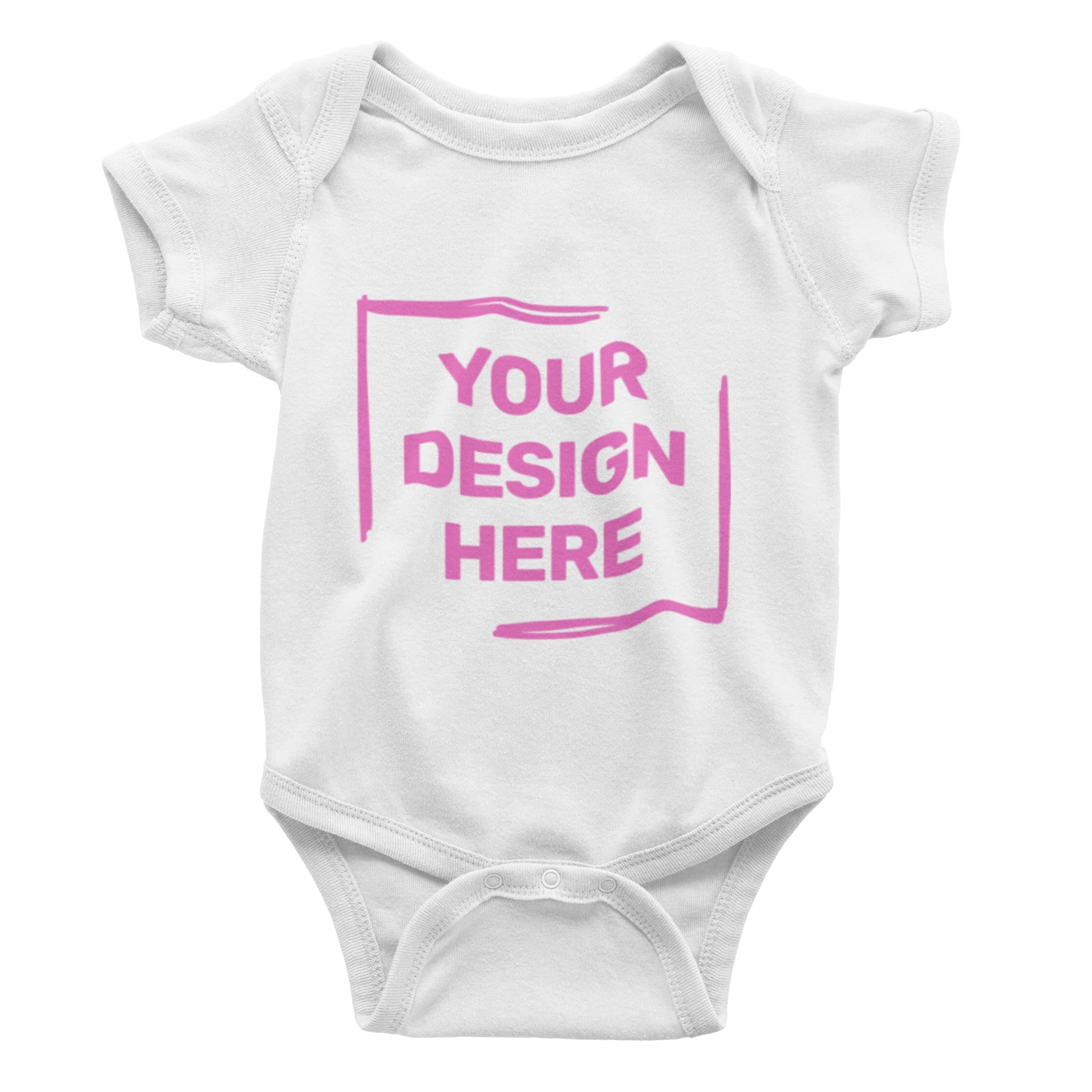 YourdesignPersonalised Baby Grow All in One Romper Add Photos and Text Same Day Dispatch Customise Baby Clothes Printed with Vegan Toxic Free Vegan Inks Dispatched with Packaging White, 0-3