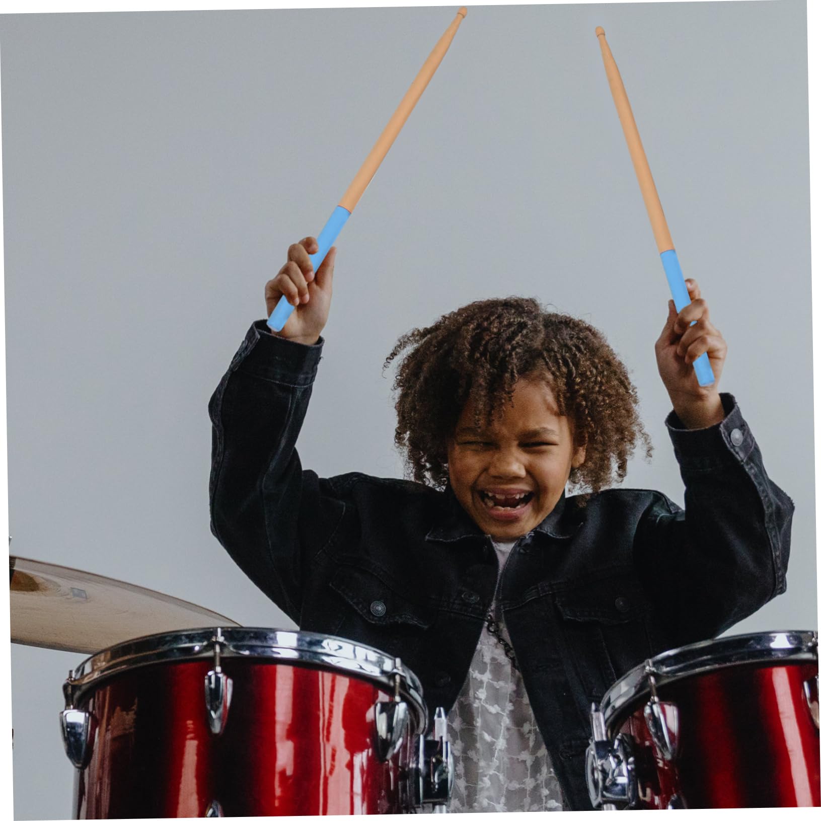 Toddmomy Bacchette e Impugnatura Confortevole Superficie Antiscivolo Percussioni in Acero 6 Paia Leggere per Batteria e Performance in Gruppi Musicali
