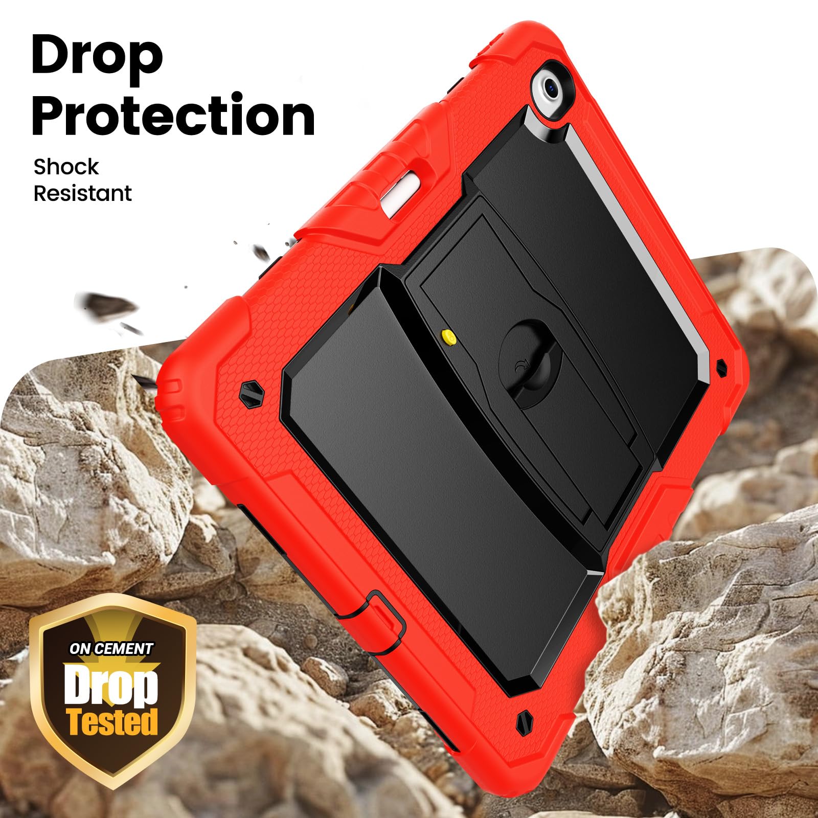 Étui avec protecteur d'écran pour iPad Air 13" M4/M3/M2 Rouge
