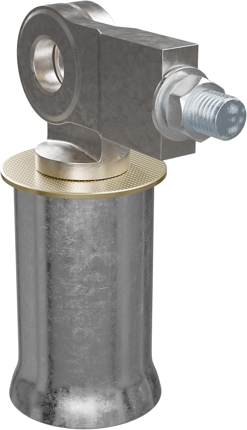 Amig - Security Lock for Roller Blinds, Mod SBL-01, Galvanized Steel, Compatible with 200-75 and 201-60 Padlocks, Includes Lock Bracket