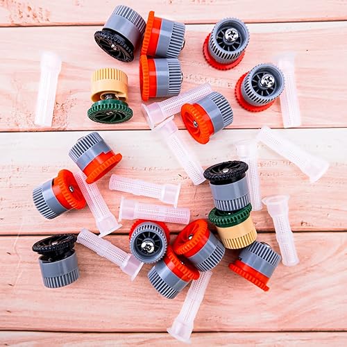 Miniatura 6 de 24 boquillas de arco variable, cabezales de aspersor emergentes de repuesto compatibles con la mayoría de rociadores ajustables emergentes para