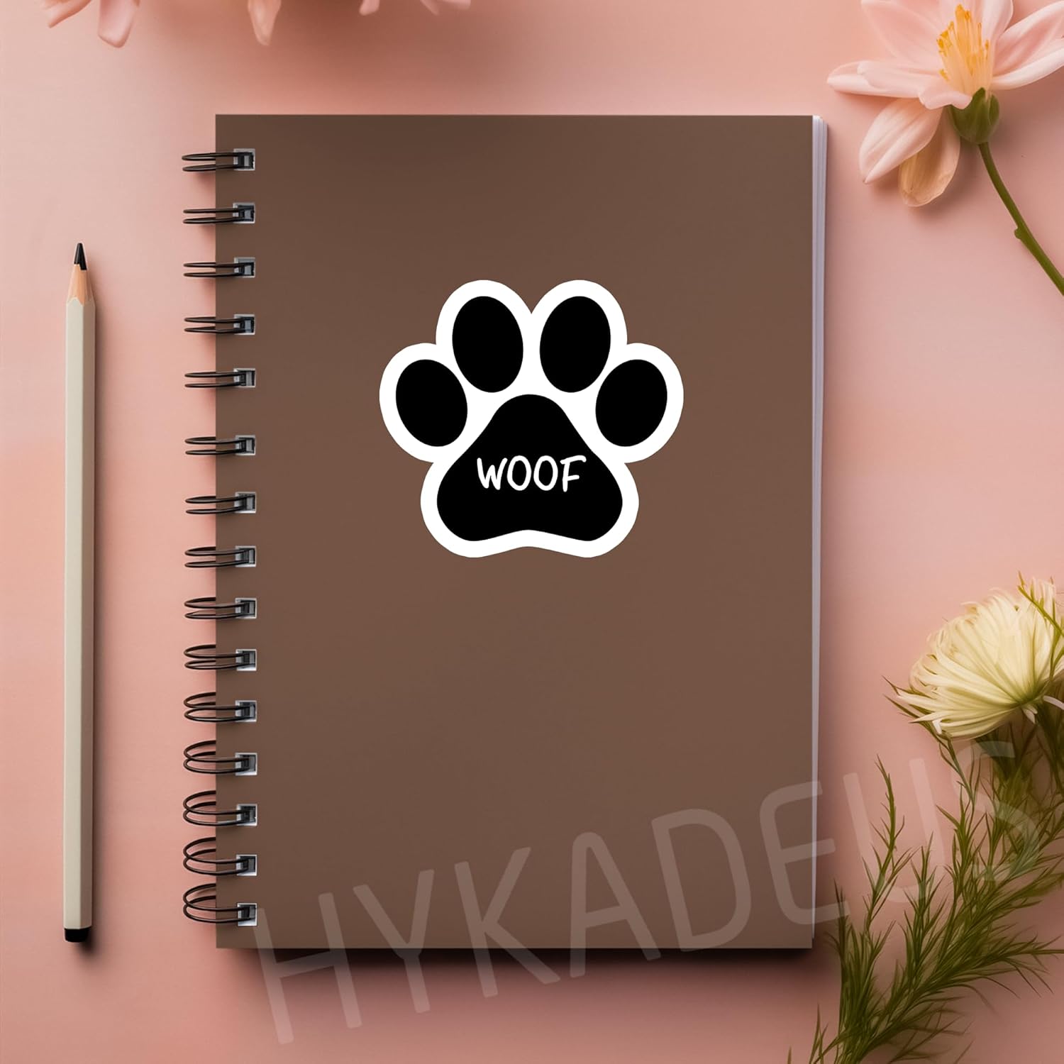 (3PCS) Woof Sticker Dog Paw Print Stickers Waterproof Vinyl Decals for Laptops, Tumblers, Water Bottles, Scrapbooks, Scrapbooks, Gifts for Dog Lovers 3" x 2.8" - Image 6