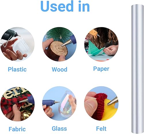 Miniatura 18 de ENPOINT Barras de pegamento caliente de color dorado metálico, tamaño completo, 36 unidades de 4 pulgadas de largo x 0.43 pulgadas de diámetro