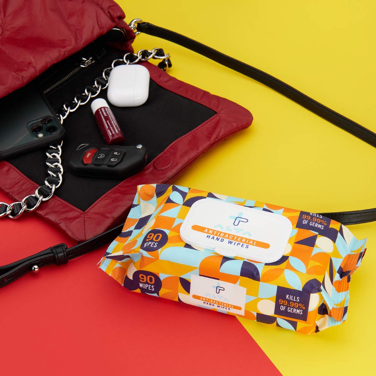 Alta + Antibacterial Hand Wipes 90 Wipes (3) Packs - Image 6