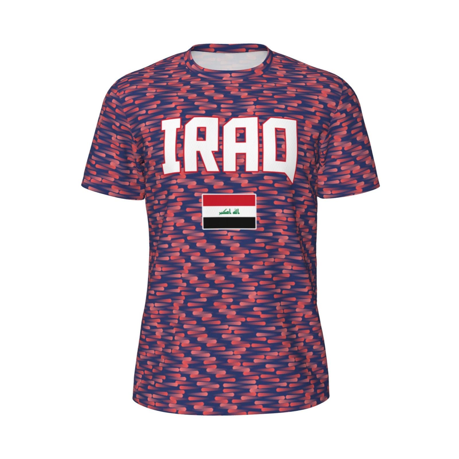 DABOYOZHZH Iraq Flag Cool Iraqans (87) Sports Jersey Mesh T-Shirt 3D Print for Running Cycling Soccer Tennis Fitness Climbing Shirts