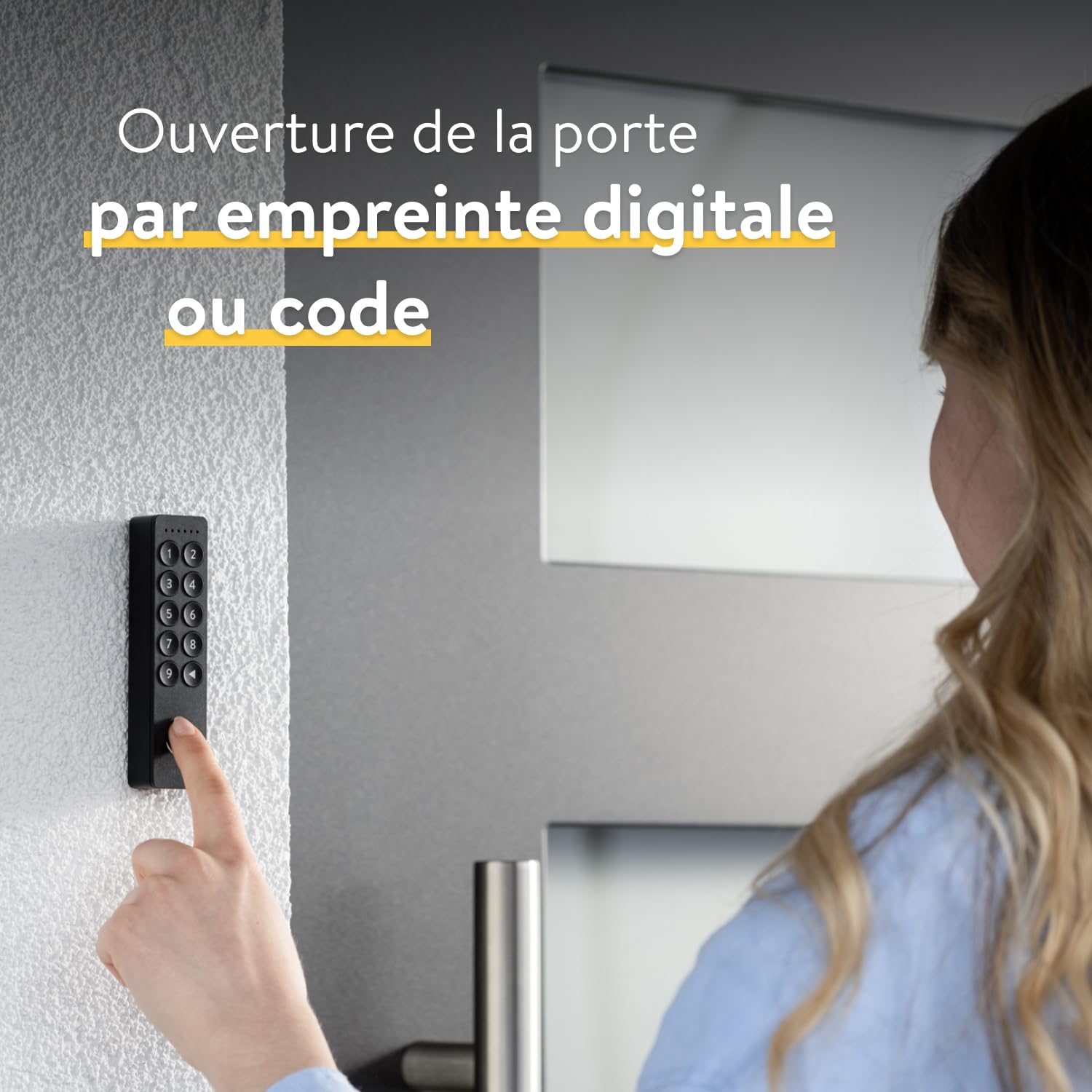 Nuki Keypad 2, Ouverture rapide et confortable de la porte par code ou empreinte digitale, accessoire parfait pour Nuki Smart Lock, Bluetooth