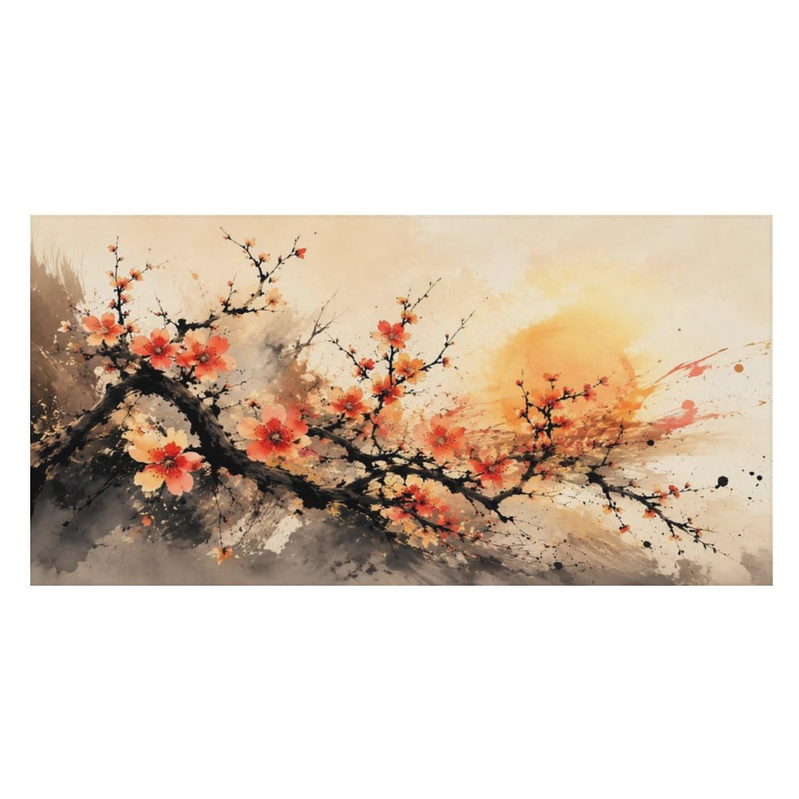Anceky Cherry Blossom Branch Oversized Beach Towel Quick Dry Sand Free Microfiber Travel Towel Lightweight Multi Purpose Beach Blanket Pool Gym Bath Towel 63x31 in