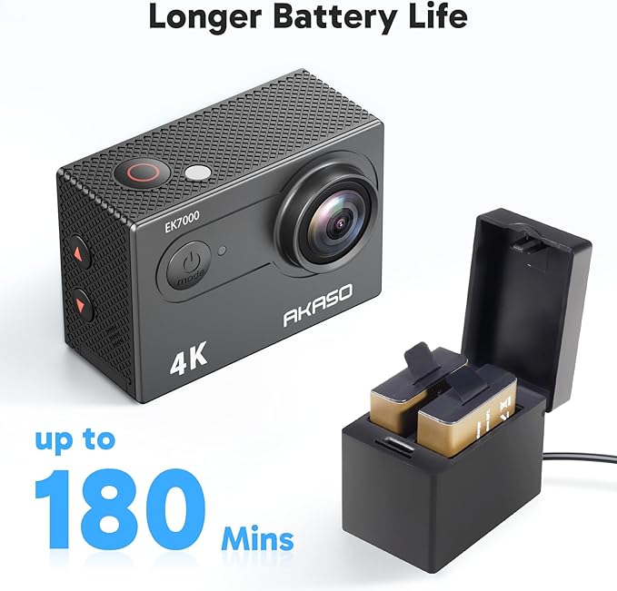 AKASO EK7000 Cámara Deportiva 4K 20MP wifi miniatura 7