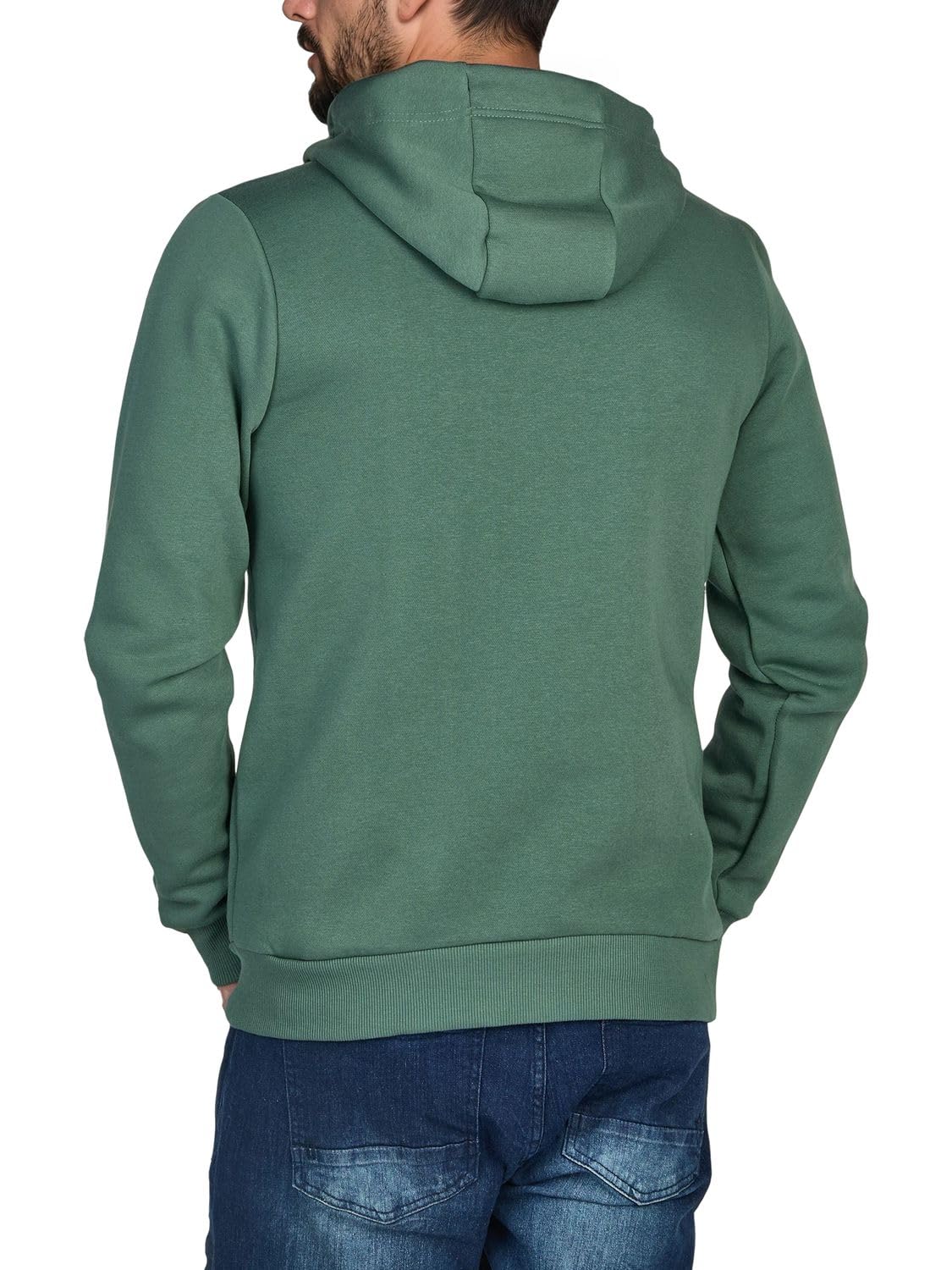 riverso RIVNiklas Felpa con Cappuccio da Uomo, con Tasche a Marsupio, Collo Incrociato, Regular, Tinta Unita, Cotone, Grigio, Marrone, Verde, Rosso, Blu, Nero, S, M, L, XL, 2XL, 3XL, 4XL, 5XL