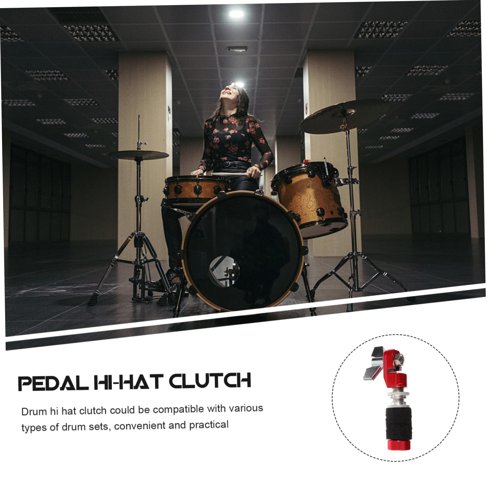 FAVOMOTO Hi Hat Clutch Drum Hardware Replacement Part Jazz Drum Accessories Easy Install