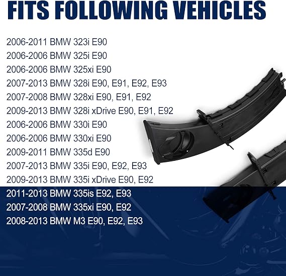 Retractable Cup Holder 3Pcs for BMW E90/E91/E92/E93 2006-2013 51459173469