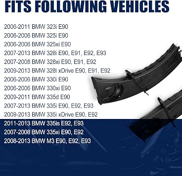 Retractable Cup Holder 3Pcs for BMW E90/E91/E92/E93 2006-2013 51459173469