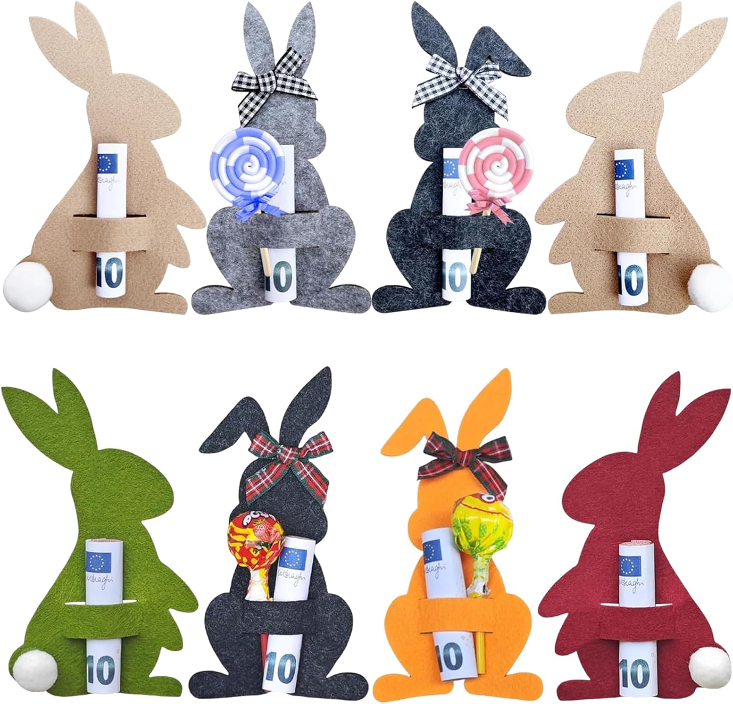 Money Gift Easter Packaging, Easter Gifts Adult/Child, Easter Bunny Felt Decorations Money Gift Packaging for Easter Gift Funny Easter Decoration to Give as a Gift for Money