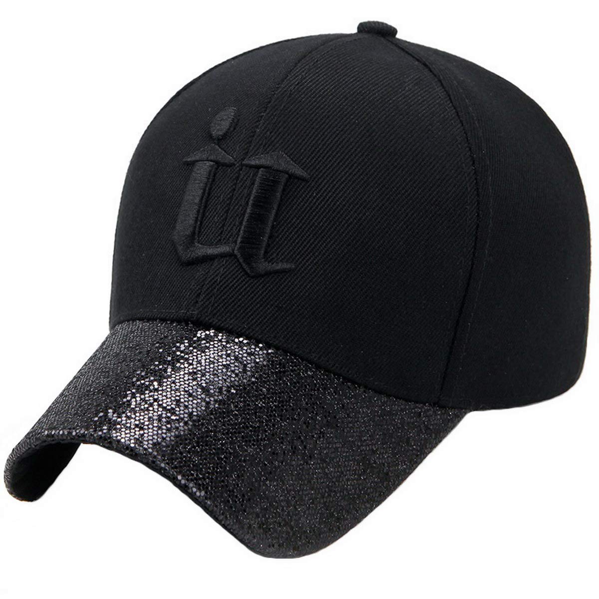 Ukerdo "U" Baseball Hats Cap Women Men Adjustable Sequin Sports Golf Running Sun Hat