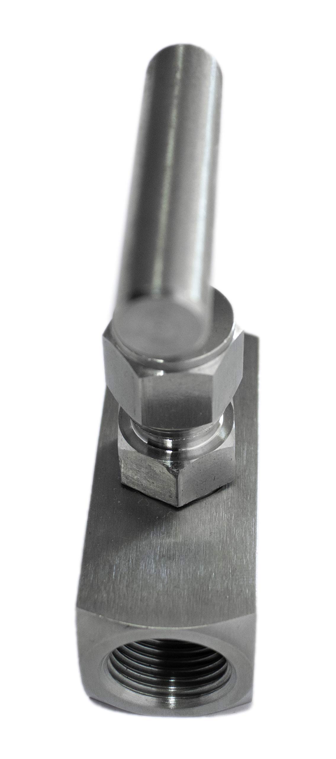 ZAES - Vanne à pointeau 1/4 "BSP Femelle - Femelle Acier Inoxydable AISI 316L PTFE 6000 PSI (413 Bar) haute pression, vanne d'arrêt avec filetage intérieur, vanne de régulation.