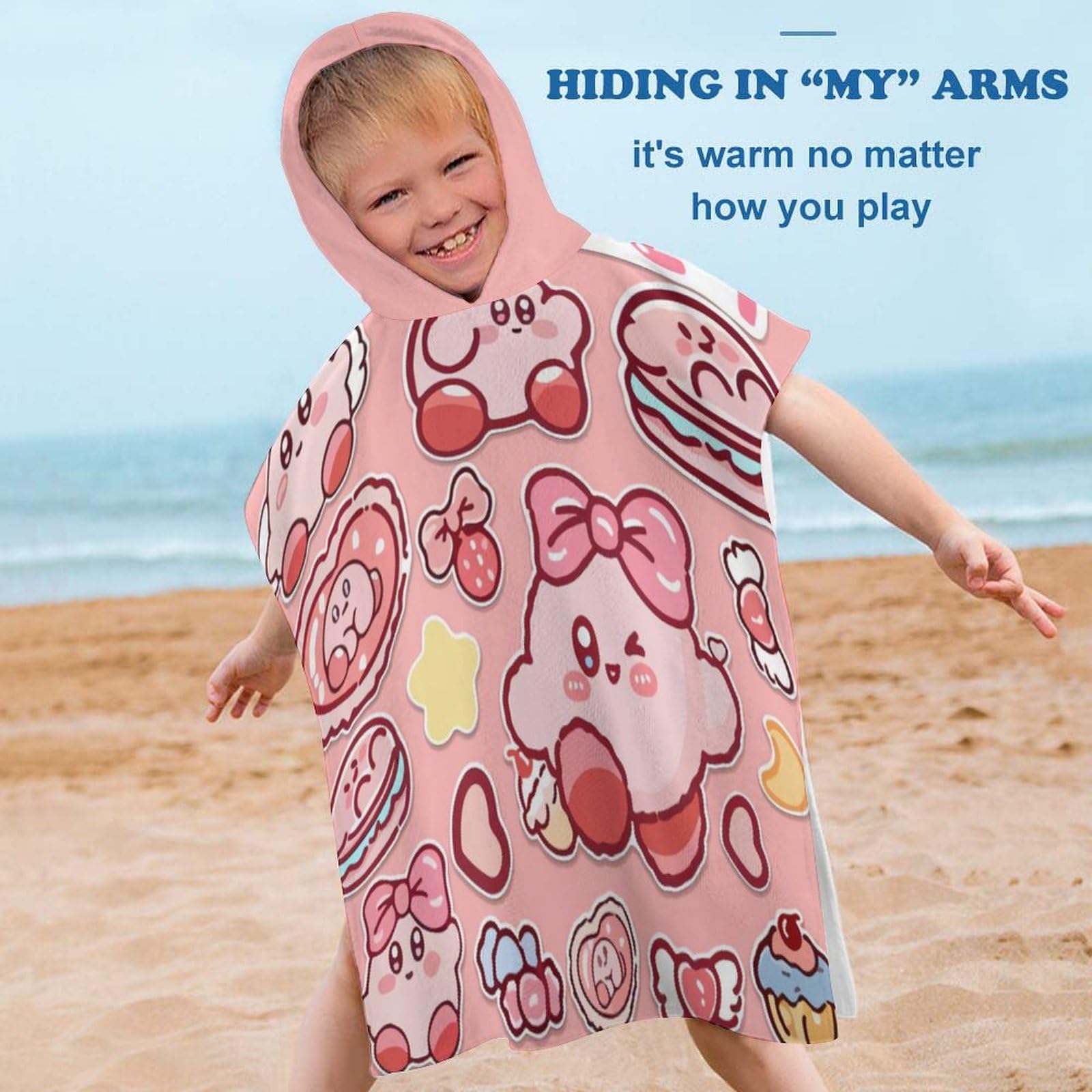 Amazon.co.jp: ベビーバスタオル キッズ 子供 星のカービィ フード付き