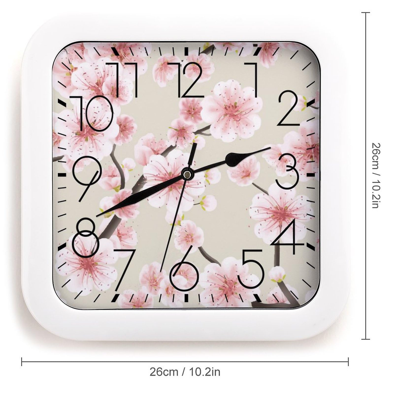 Amazon.co.jp: 桜 桜柄 桜の花 掛け時計 おしゃれ 壁掛け時計