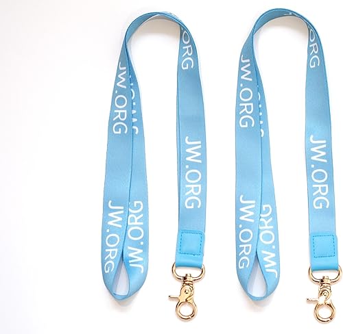 REETI JW.ORG - Llavero con cordón para el cuello, para hombres y mujeres, para llaves y tarjetas de identificación, Azul