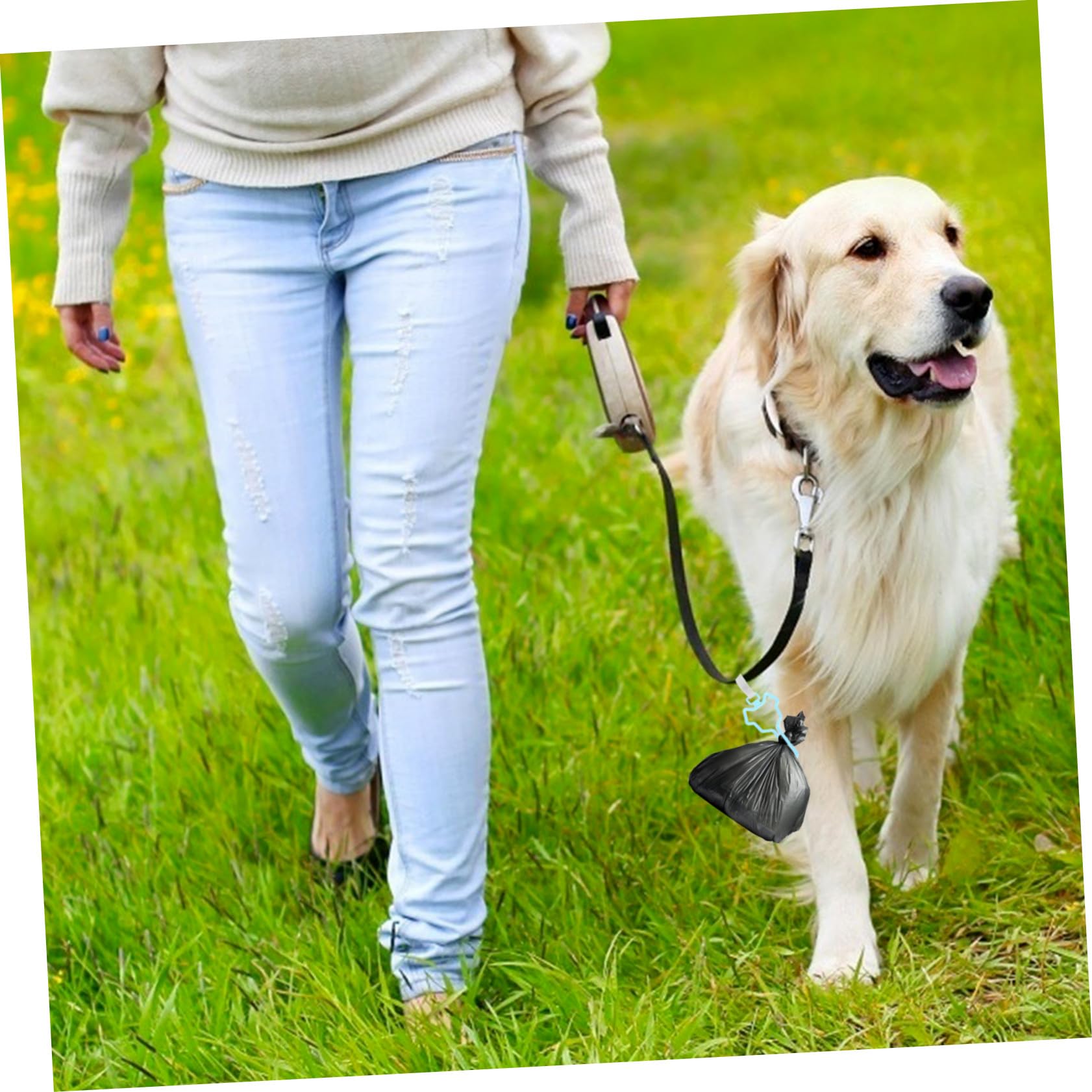 GALPADA 5 pièces Support à Déjections Canines Clip pour Laisse Distributeur Sacs Ramasse-crottes Chiot Accessoire Chien Pratique et Compatible Clé