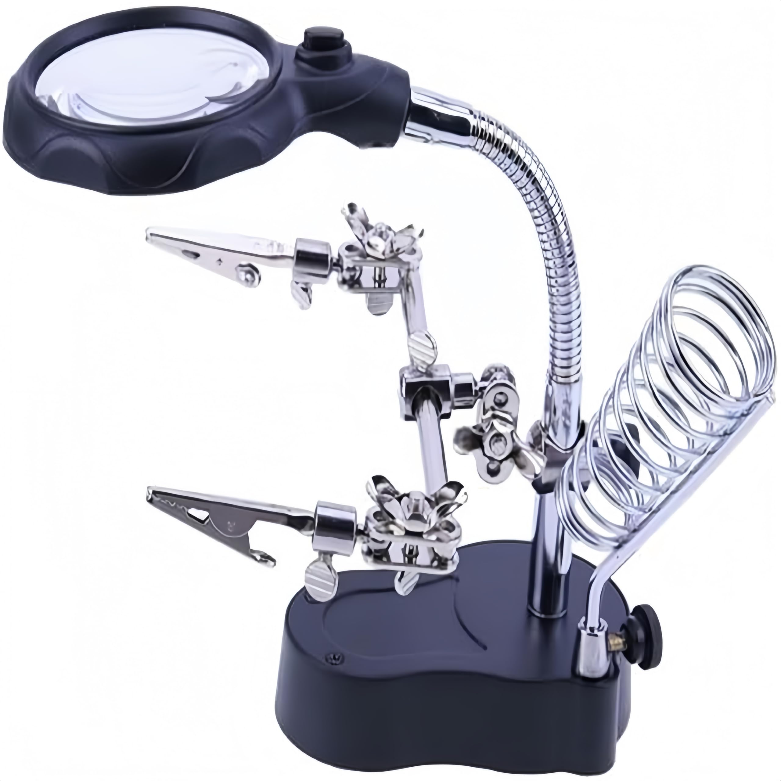 Desktop Magnifier Welding Magnifying Glass LED Holder Soldering Repair Tool Loupe Third Hand for Soldering Repair Tool