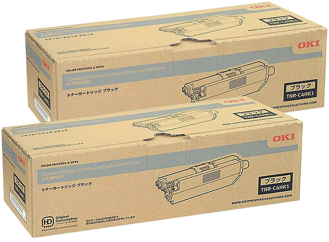 Amazon.co.jp: OKI トナーカートリッジTNR-C4HK1 ブラック 2本セット