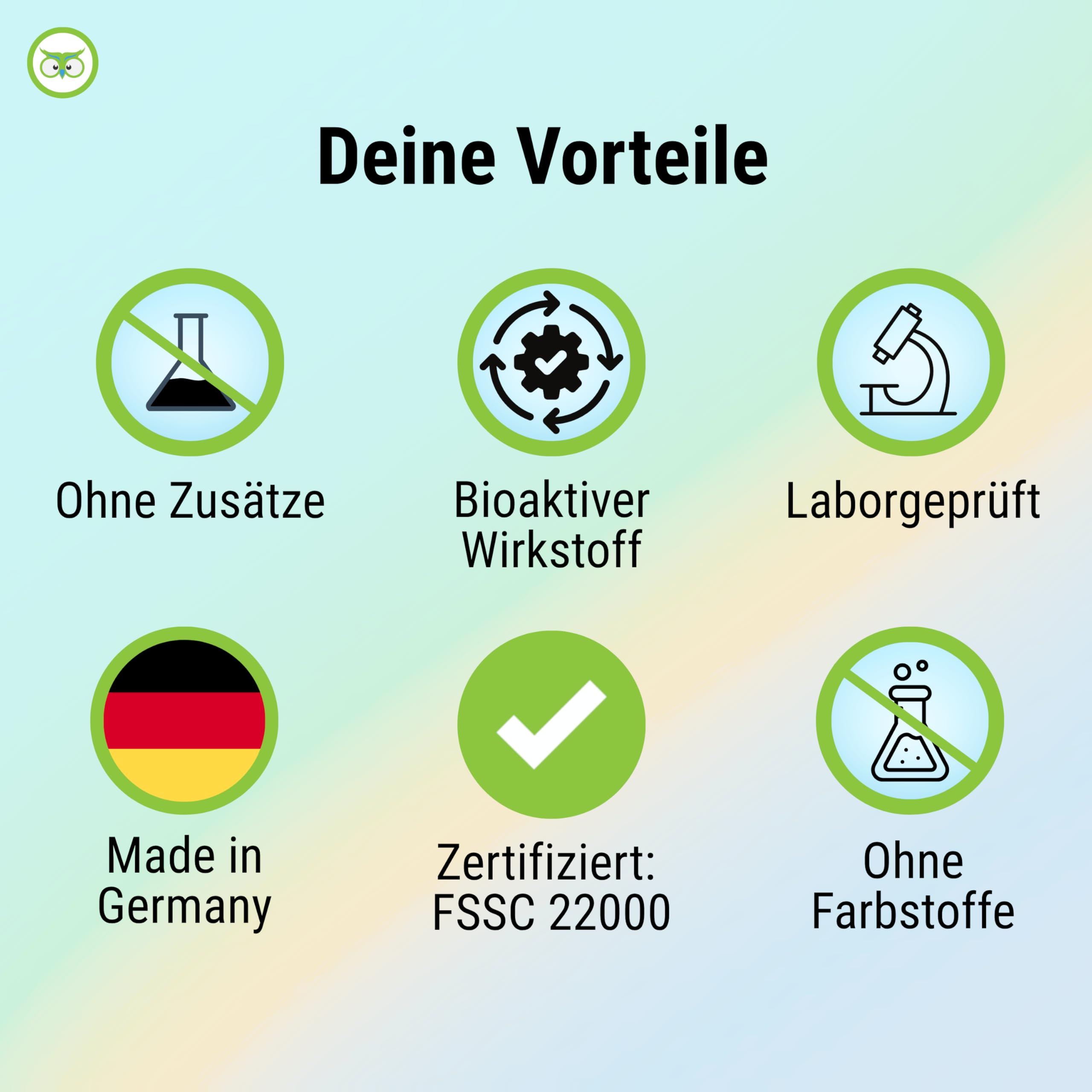 Wermutkraut Kapseln - hochdosiert 1600 mg (400 mg 4:1 Extrakt) - bioaktiv & vegan - 90 Kapseln - Produktion in Deutschland - ohne Zusätze & laborgeprüft - Vitamineule®