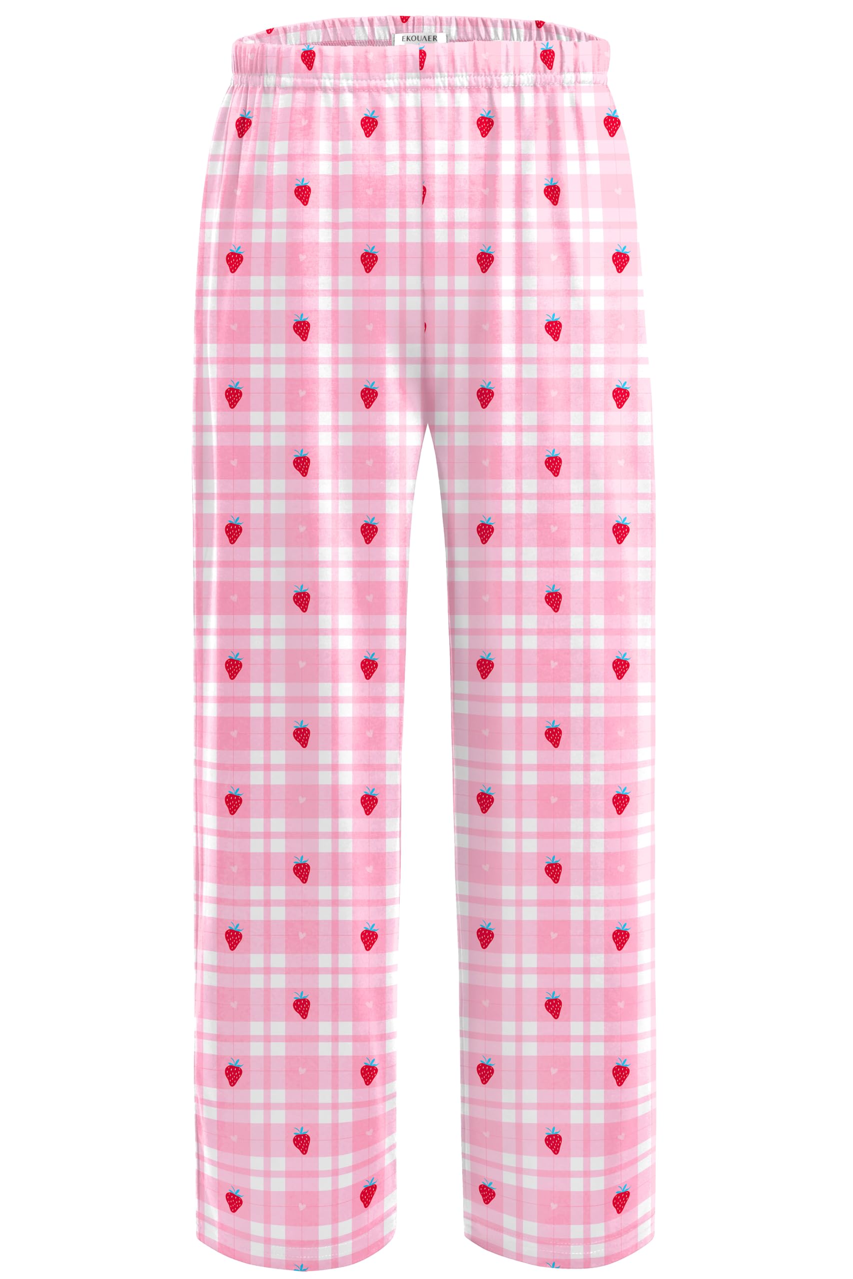 Ekouaer Girls Soft Pajamas Pants Cute Print Pattern PJ Bottoms Lounge Pants