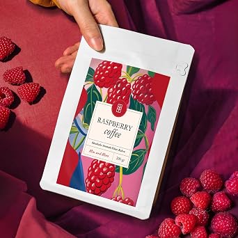 Mim and More Raspberry Coffee Raspberry Flavored Coffee Filter 200 Gr