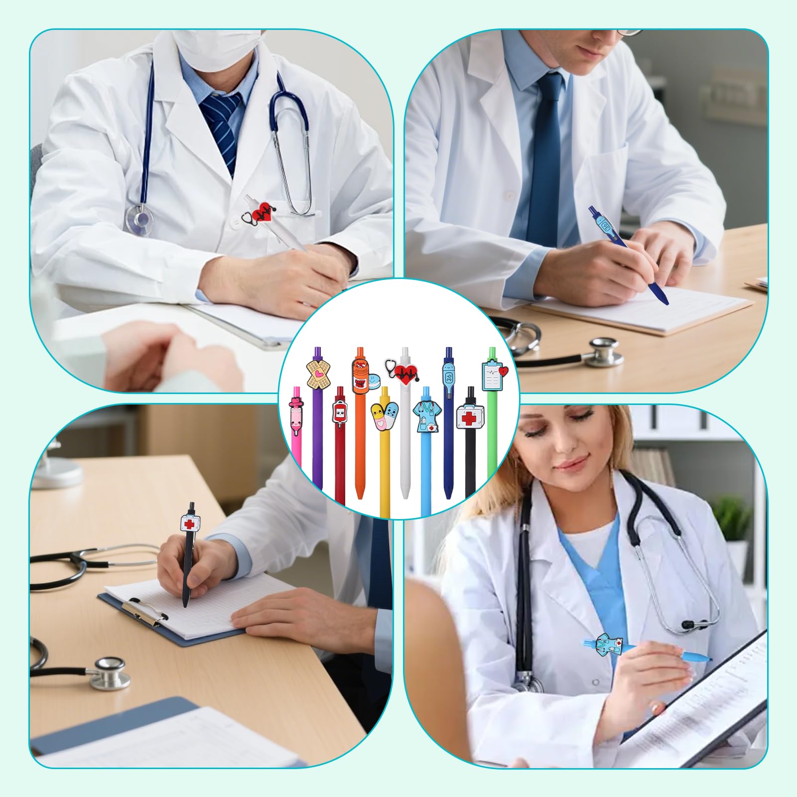 10 Stück Krankenschwester Kugelschreiber - Lustige Nurse Stifte Als Geschenk