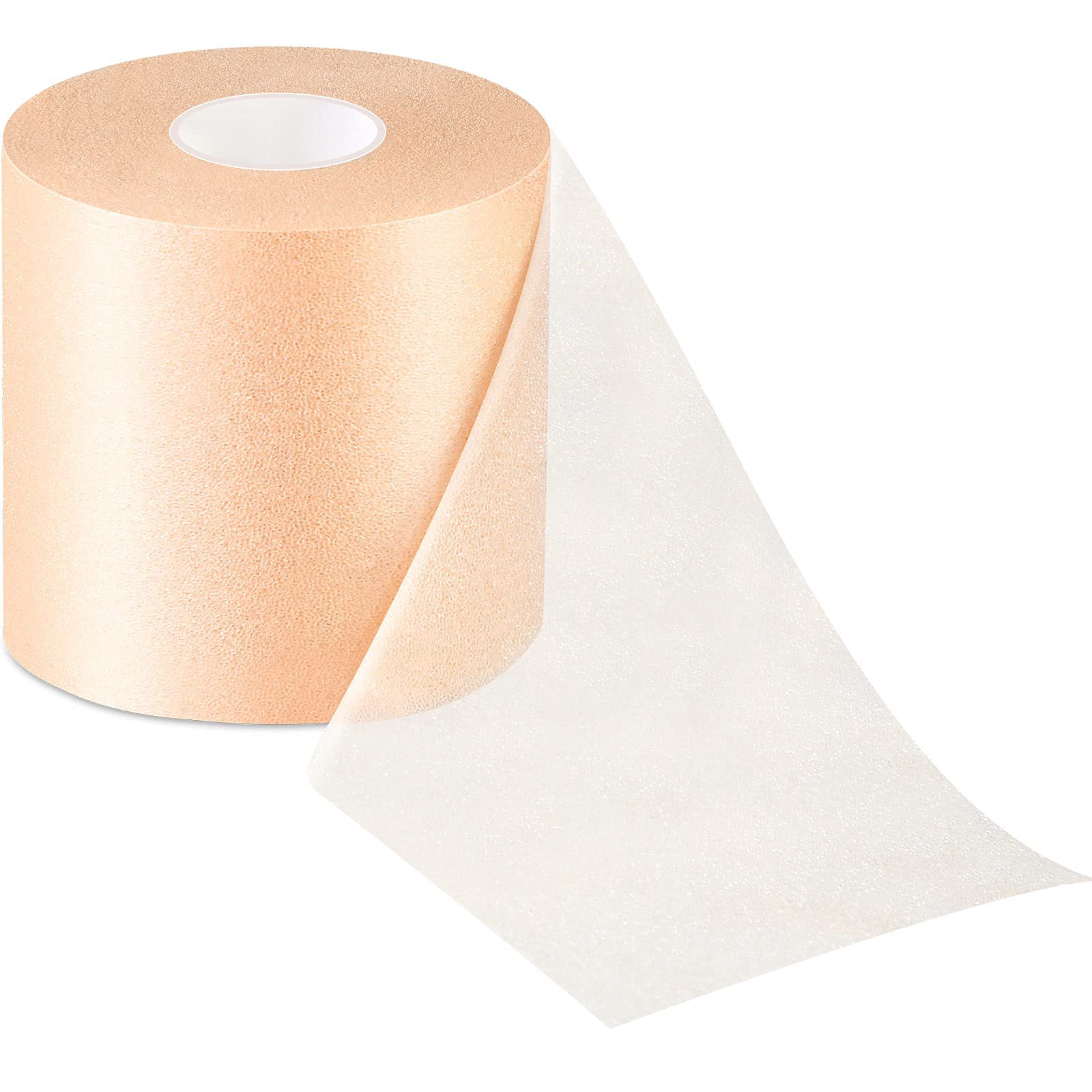 FDTY Pre Wrap Tape Athletic for Hair Foam Underwrap Bandage Pre-Wrap Sports Tape for Wrist/Ankle/Knee Wraps, Athletic Tape Pre-Wrapped Athletic Tape Supplies (Beige)