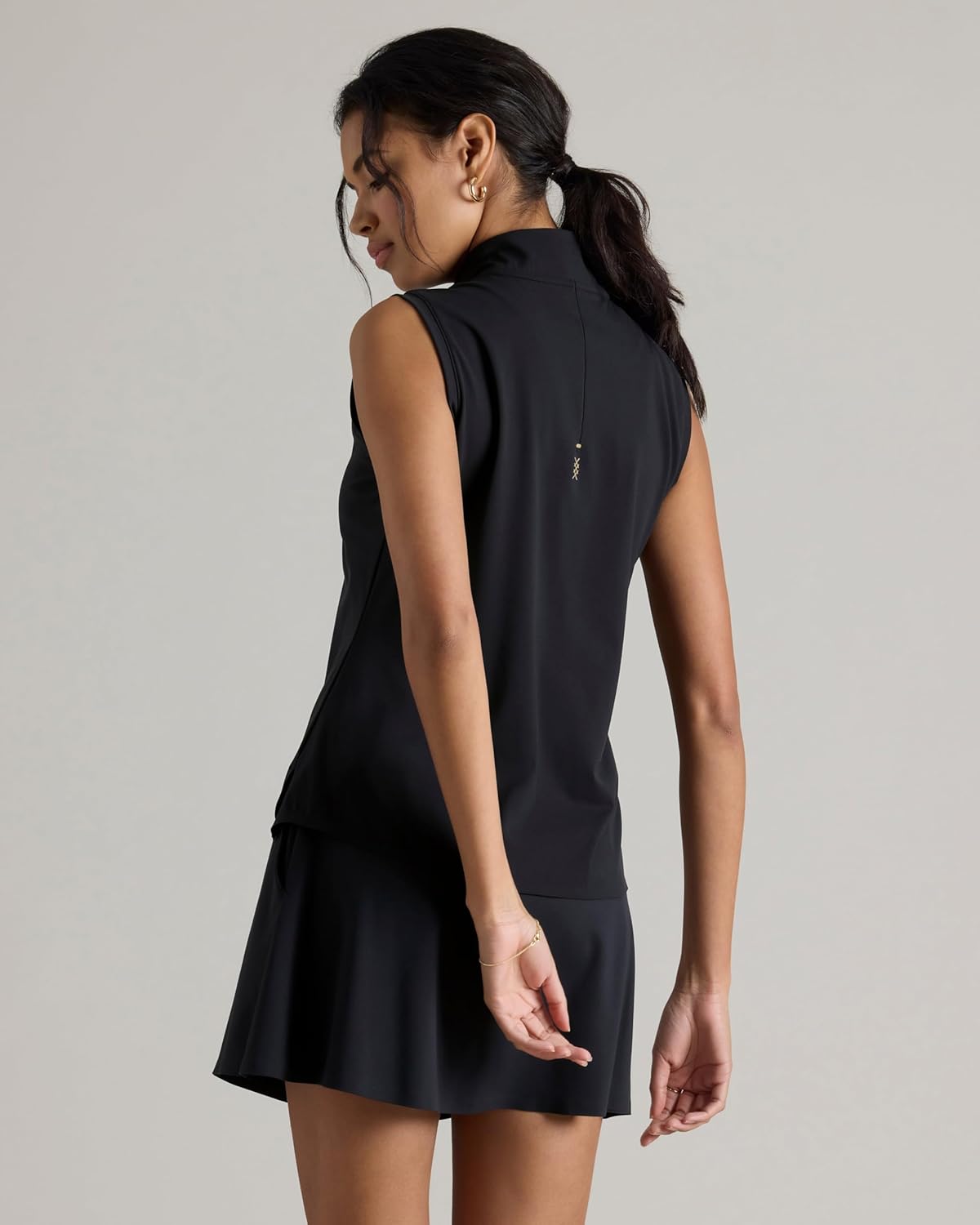 Rhone Women's Course to Court Sleeveless Zip Mock