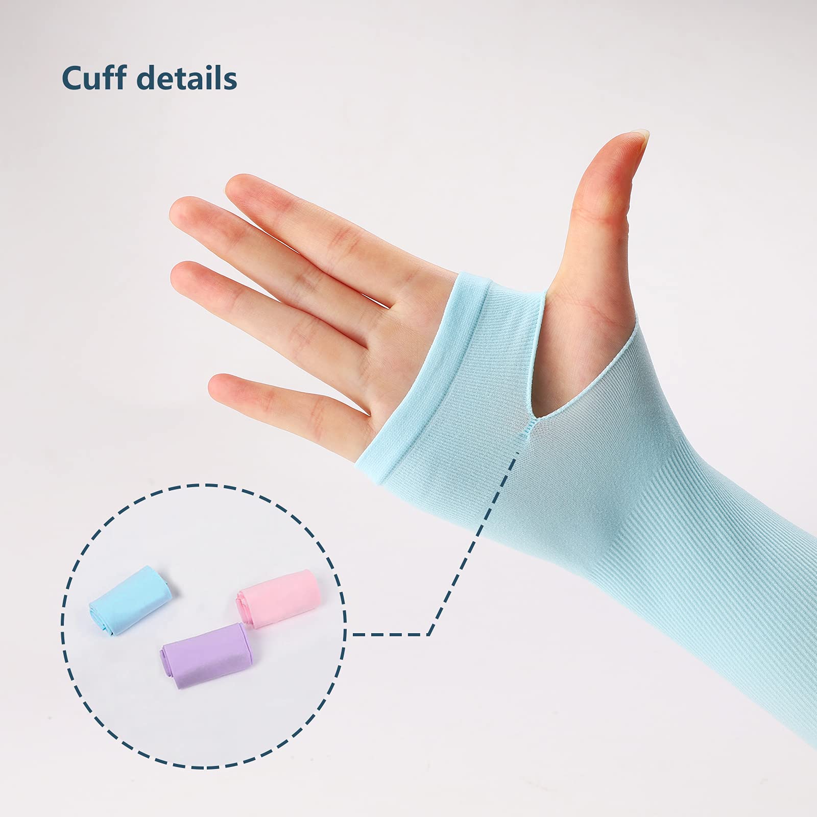 UV Protection Arm Sleeves For Men & Women - 3-10 Pairs, Cooling For Sports & Sun