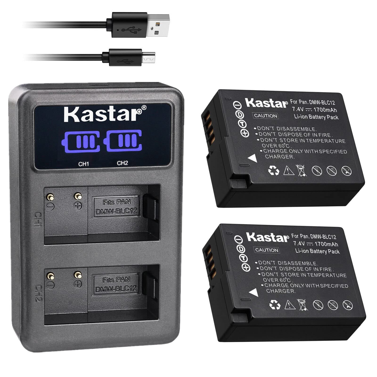 Amazon.com : Kastar 2-Pack BP-51 Battery and LED2 USB Charger