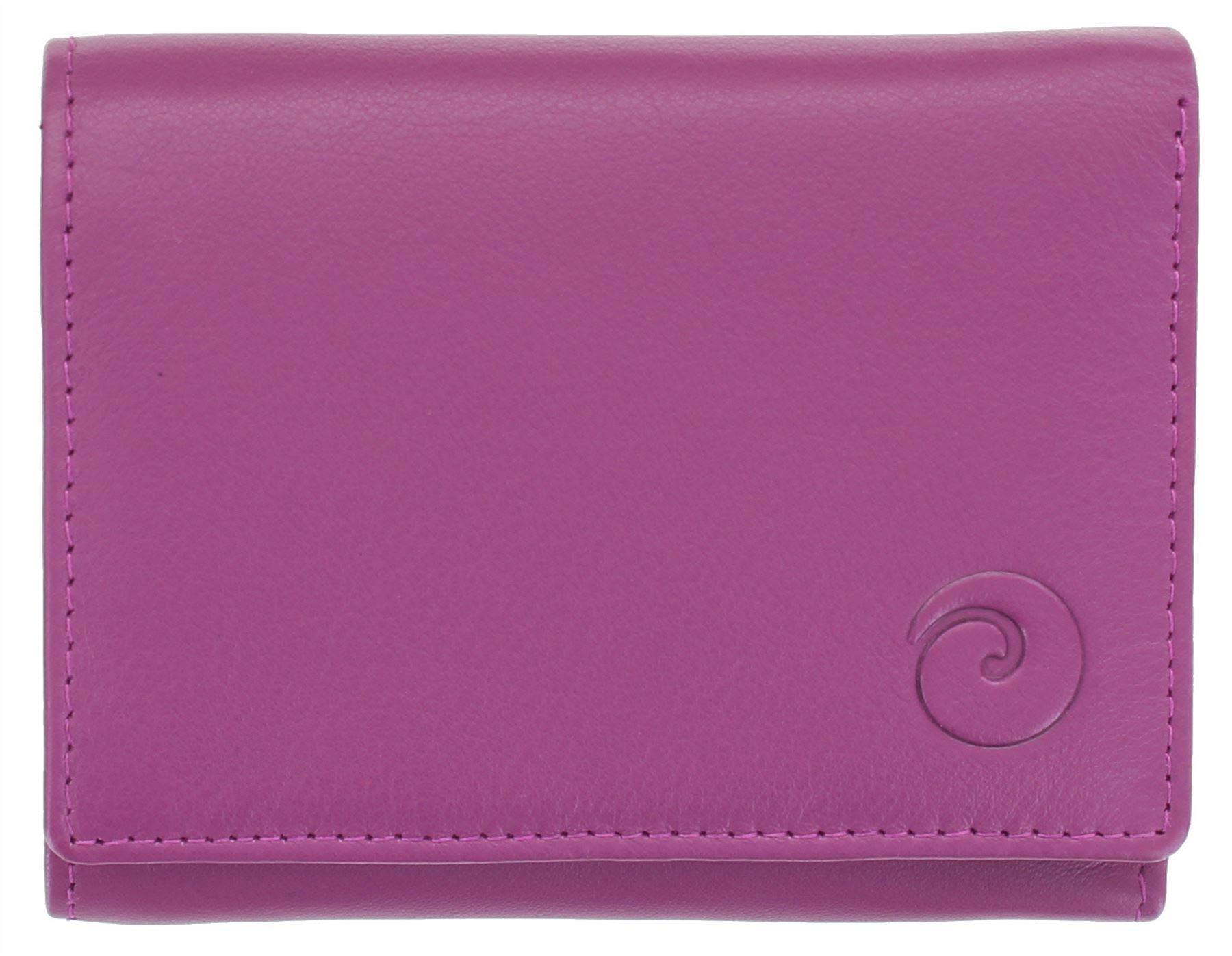 Mala Leather Colección Origin Monedero Compacto De Cuero Con Protección RFID 3273_5 Azul Marino