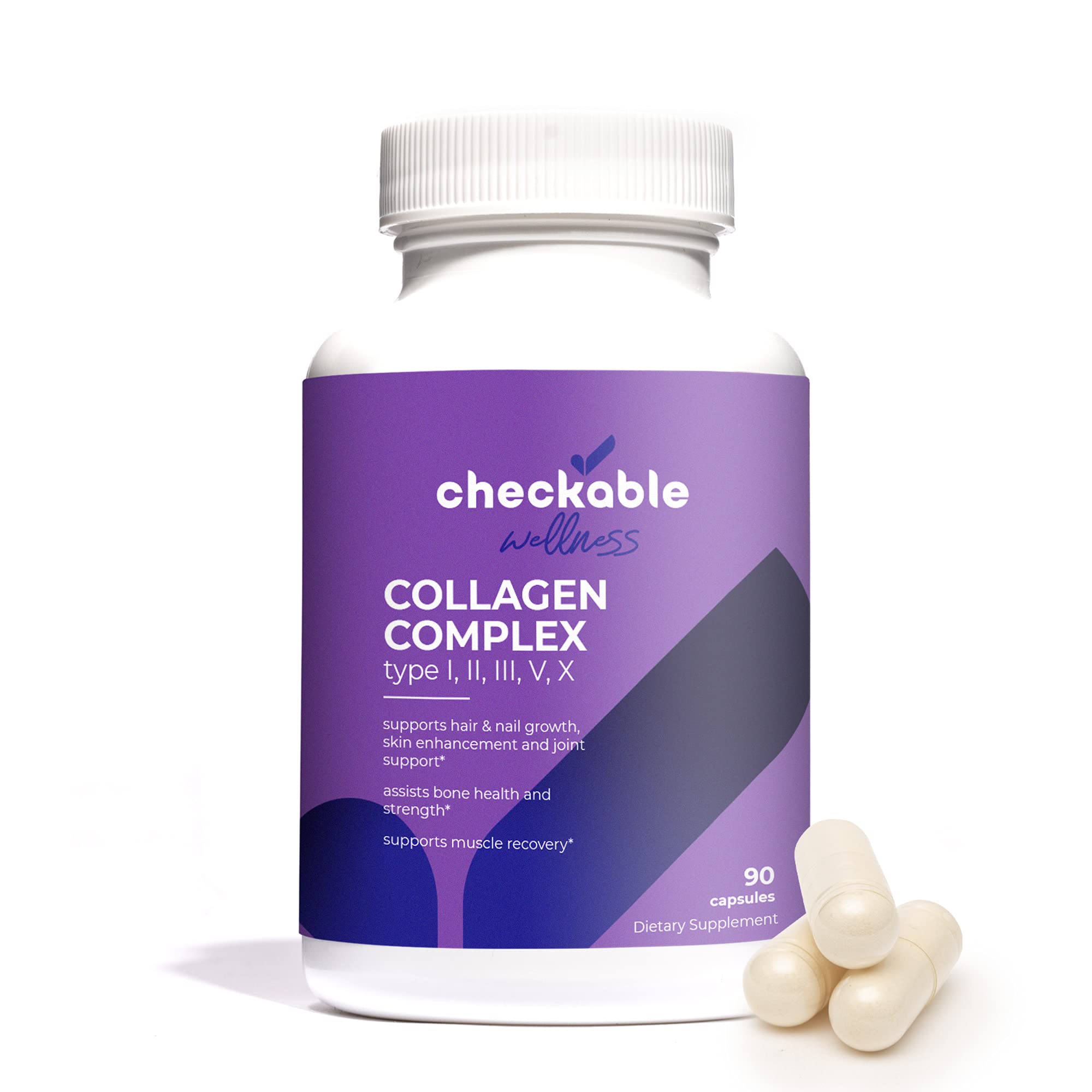 Checkable Medical Collagen Complex Supplements Hair Skin Nails 