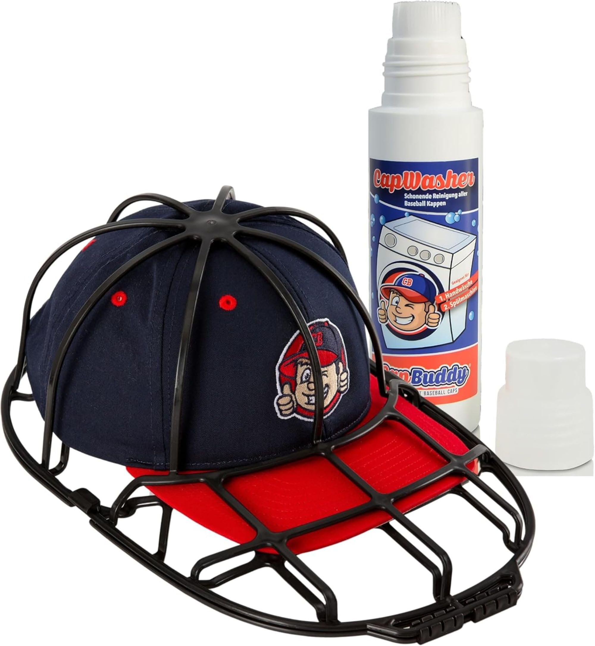 Set di pulizia per berretti da Baseball Cap Buddy & Cap Washer, telaio e detersivo per berretto, lavabile in lavastoviglie, adatto per tutti i berretti da baseball