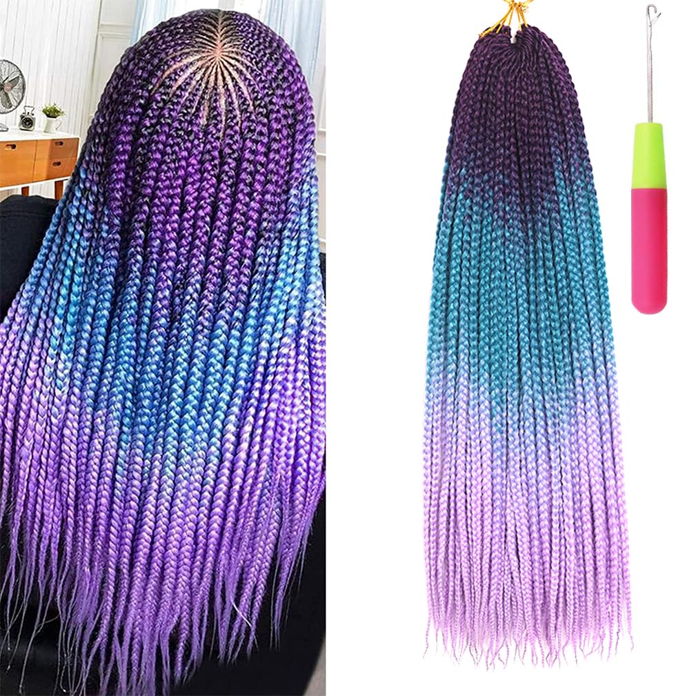 Amazon.com : Box Braids Crochet Hair 24 Inch Prelooped Crochet