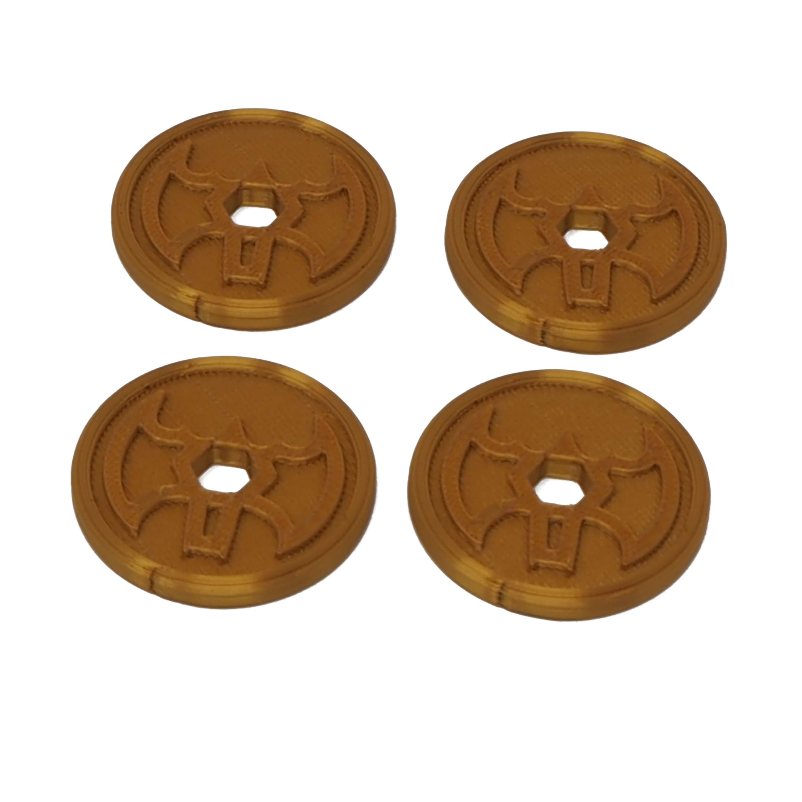 eTech4Us Set of 4 Gold Replacement Disc Part for Imaginext Batbot Bat-Tech