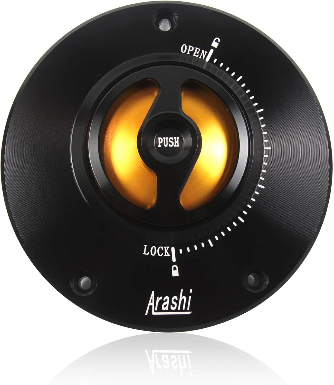 Arashi CNC Keyless Fuel Tank Gas Cap Cover for Honda VTR1000F, VTR1000 SP1 SP2, Hawk GT NT650, CBR600 F4 F3 F2, CBR600F4i, CB600F HORNET 600, CB900F Hornet 900, CB919, RC51, RVF400 Gold