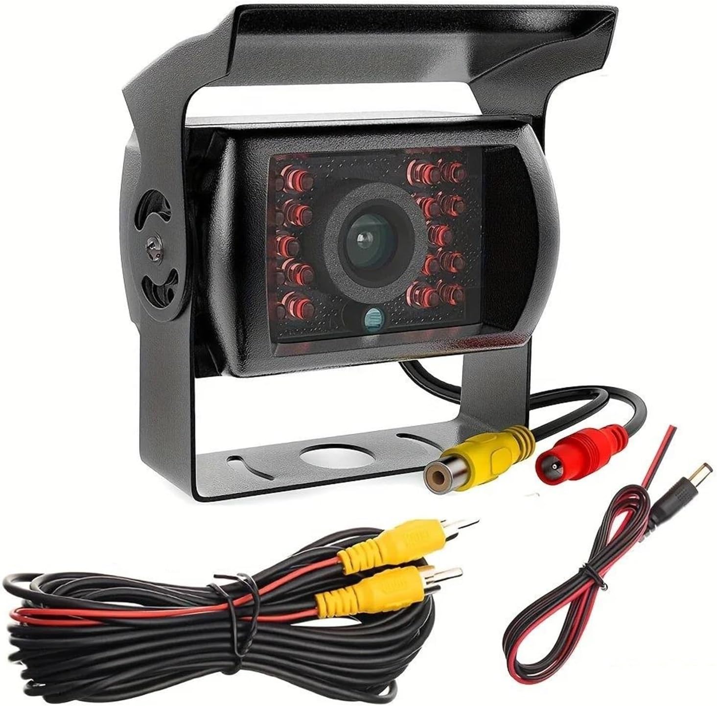 Reversing Cameras Truck Backup Camera Heavy Duty 18 LED IR Car Rear View Bus Trailer Pickup12V 24V + 393.7inch RCA Cable Rear Parking Camera